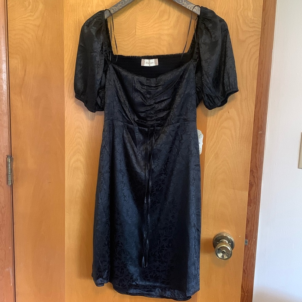 Black mini dress